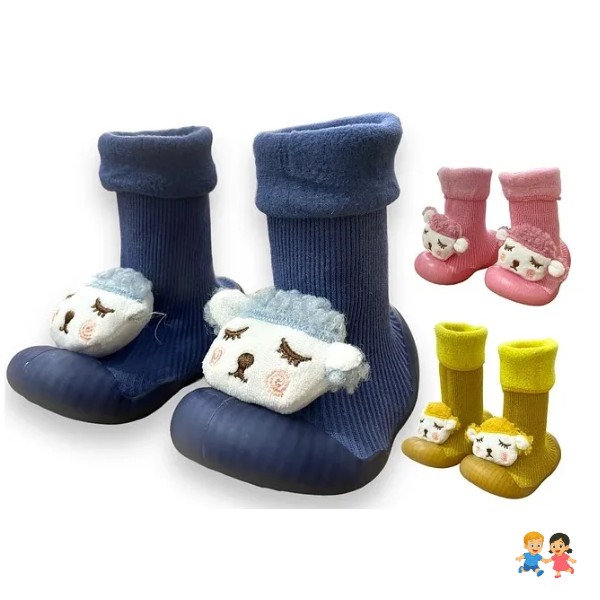 Zapatos Calcetín Bebé Niños Niñas Suela Antideslizante Suave.