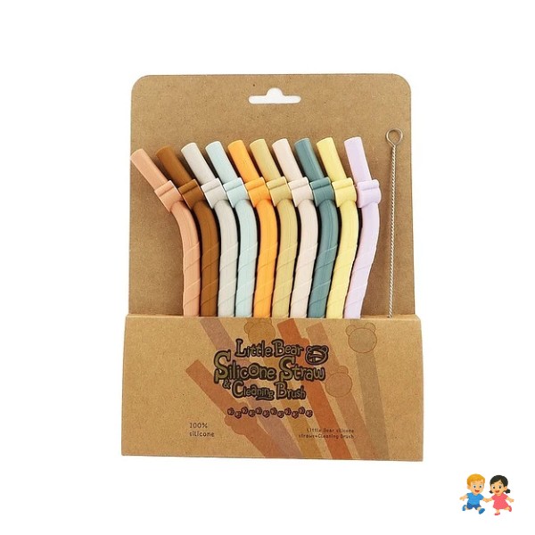 Set 10pcs Bombillas Silicona Bebe Libre De Bpa.