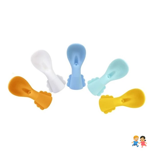 Cuchara Silicona De Bolsas Comida Para Bebés
