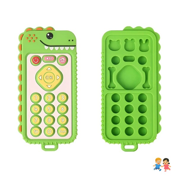 Mordedor Sensorial Silicona Bebé Control Libre Bpa Dino