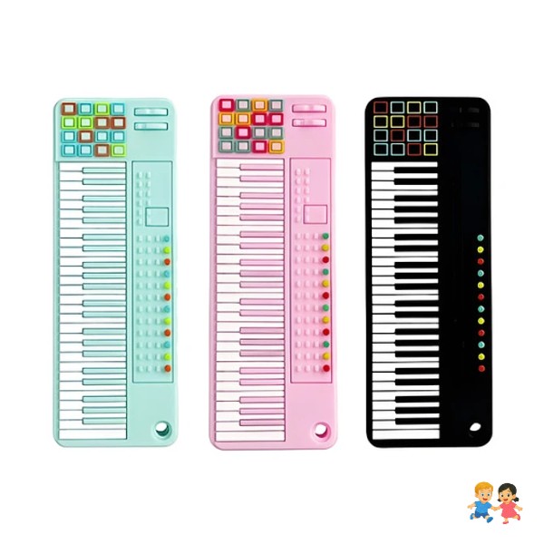 Mordedor Diseño Teclado Piano Para Bebé.