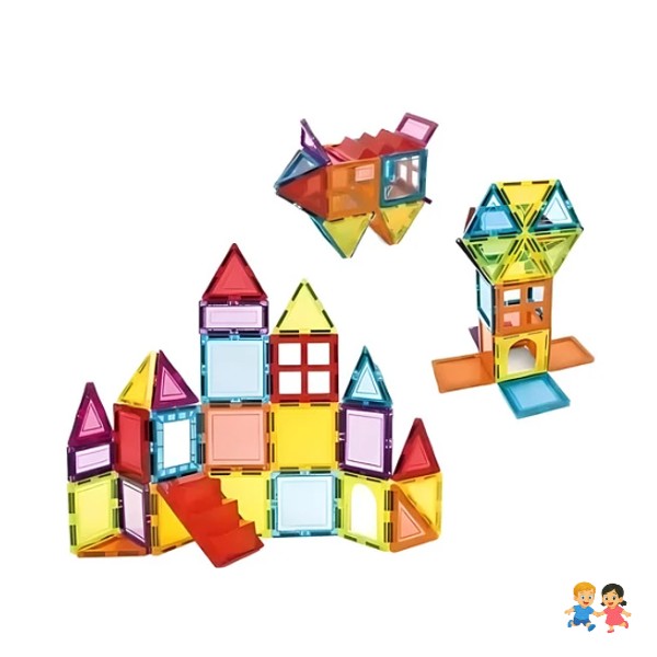 Juego De Construcción Imanes Magnéticos 26 Piezas 3d Niños
