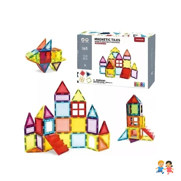 Juego De Construcción Imanes Magnéticos 26 Piezas 3d Niños