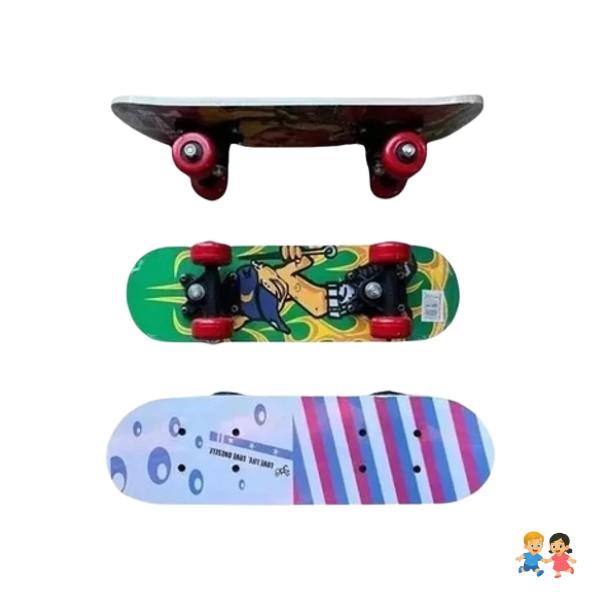 Skate Patineta Para Niños/as Skaters 4 Ruedas.