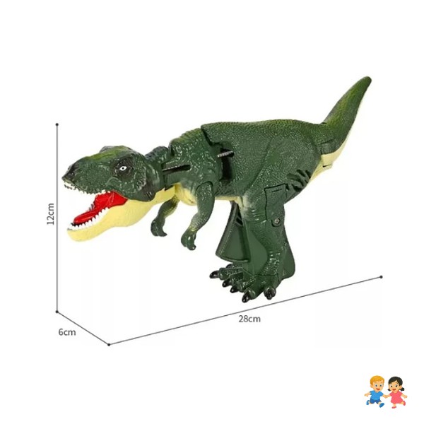 Juguete Dinosaurio Zazaza Viral Articulado Luz Sonido.