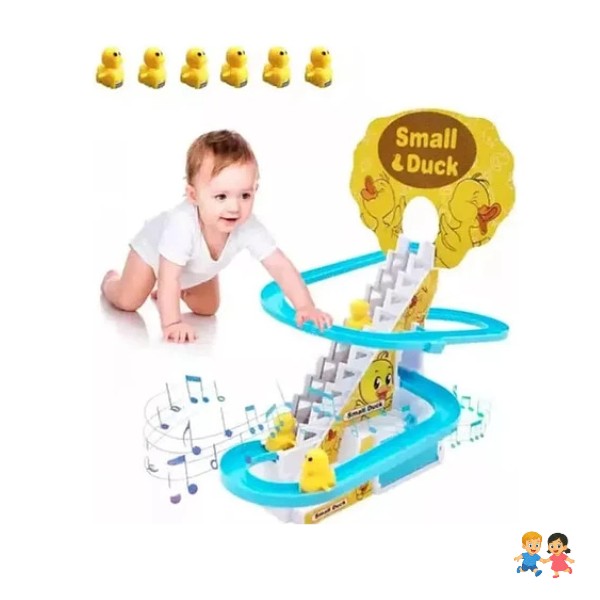 Pista De Carreras Patos Escaleras Deslizamiento Juguete Niño.