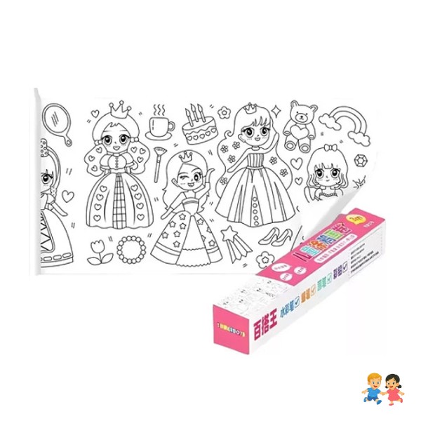 Rollo De Dibujos Para Colorear De 3 Metros Papel Para Niños.