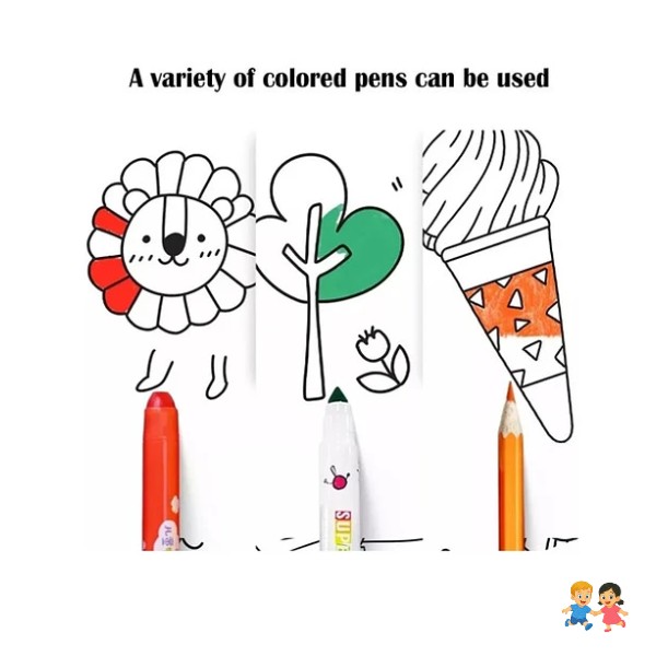 Rollo De Dibujos Para Colorear De 3 Metros Papel Para Niños.