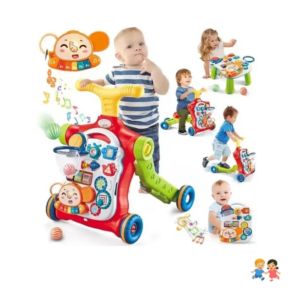 Caminador Andador Scooter Bebé Musical Multifuncional 5 En 1.