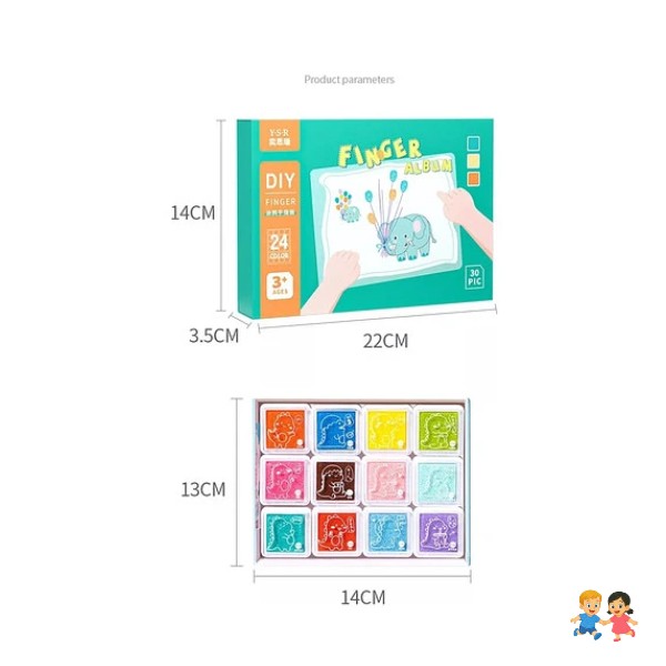 Divertido Kit De Pintura De Dedos, Juego Creativo De Pintura.