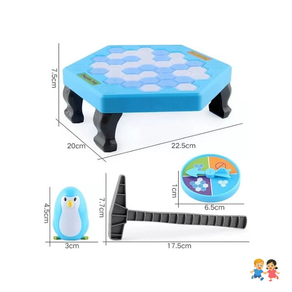 Juego De Mesa Trampa Salva Pingüino Bloques Familia juguetes.