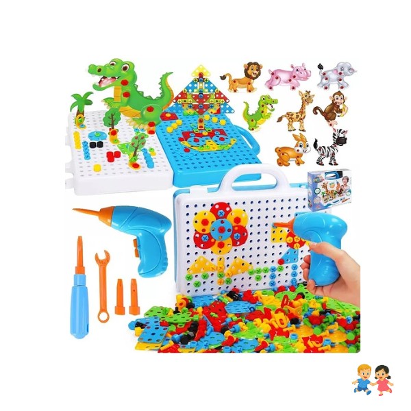 Maleta Interactiva De Herramientas Para Niños - 258 Piezas.