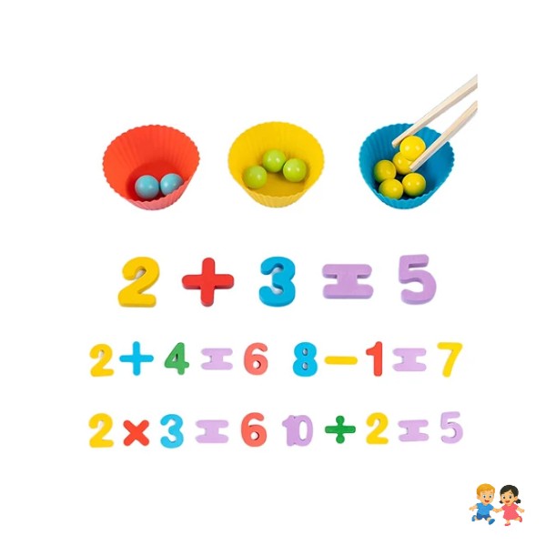 Cuenta Conteo Juguete Montessori Material Didáctico.
