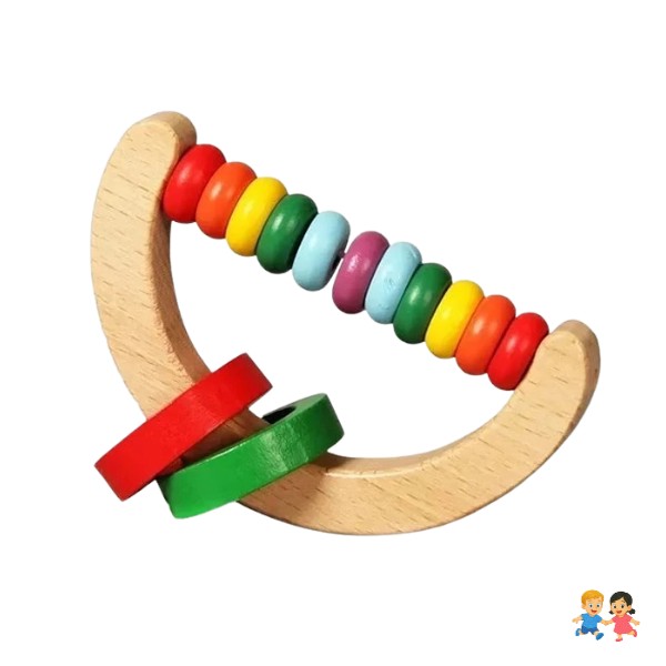 Sonajeros Para Bebe Juguete De Madera Estimulación Temprana.