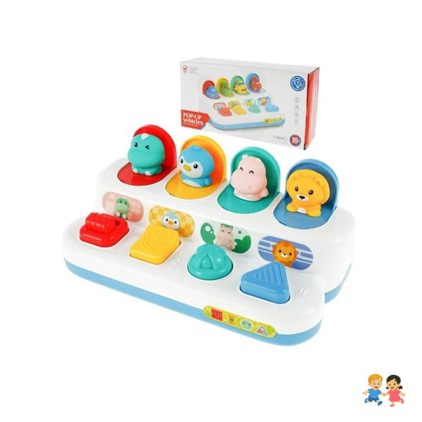 Juego Pop Up Didáctico Animales Montessori Primera Infancia.