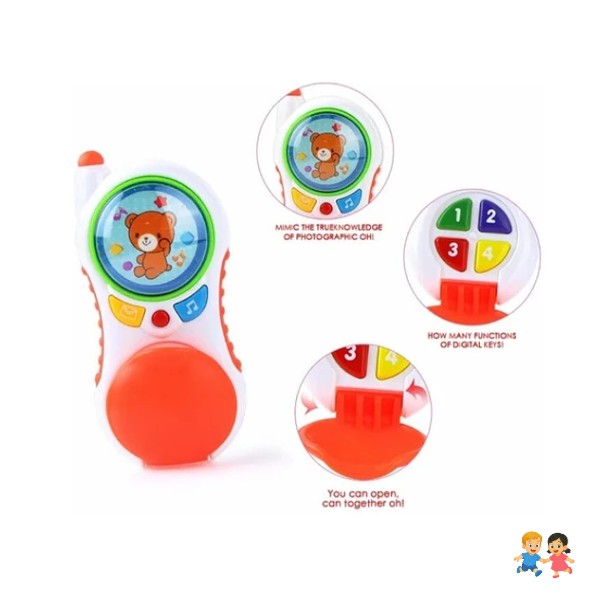 Teléfono Celular Musical Interactivo Sonido Luces Para Bebe.