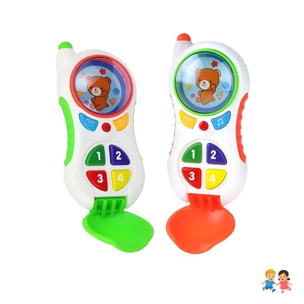 Teléfono Celular Musical Interactivo Sonido Luces Para Bebe.