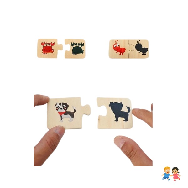 Rompecabezas Didáctico Madera Niños Juguete.