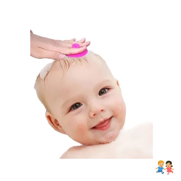 Cepillo De Silicona Para Bebé Libre De Bpa Ducha Baño Masaje.