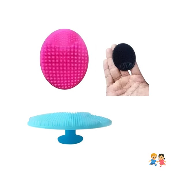 Cepillo De Silicona Para Bebé Libre De Bpa Ducha Baño Masaje.