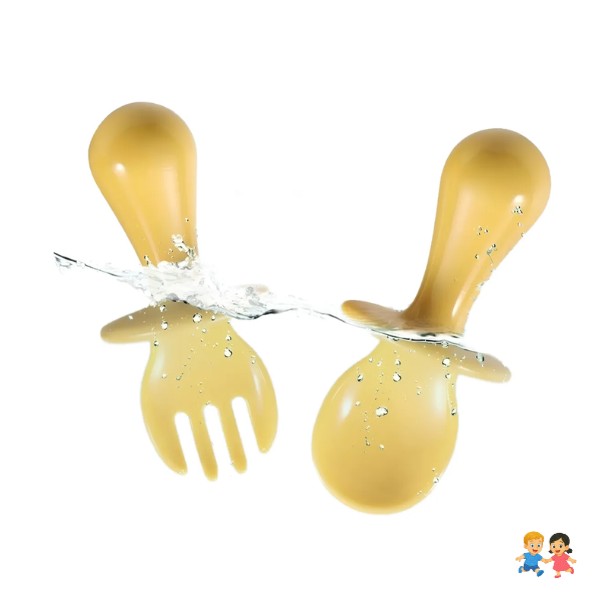 Set De Utensilios De Comer Para Bebes ( Cuchara Y Tenedor).