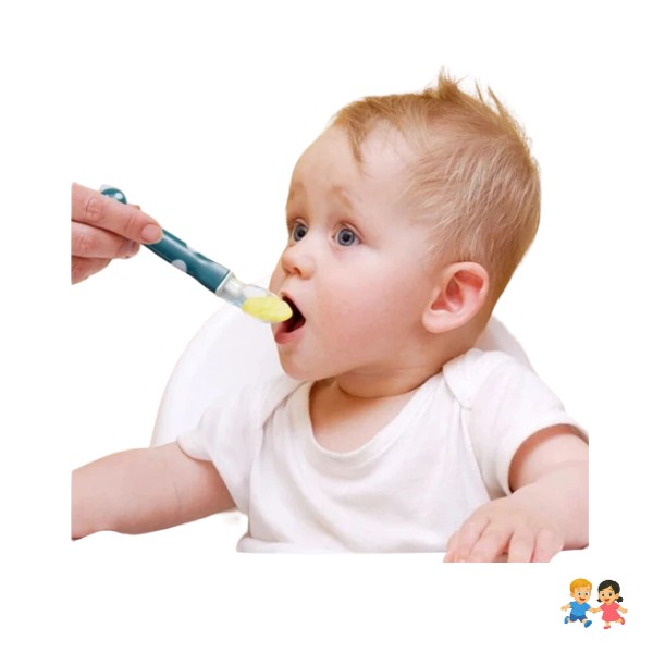 Set De Cucharas De Silicona Aprendizaje Bebé 2pcs.