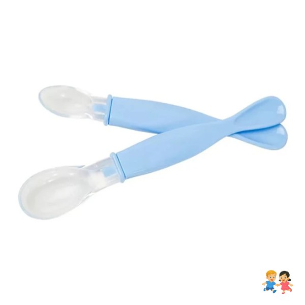 Pack De 2 Cucharas De Silicona Para Bebe.