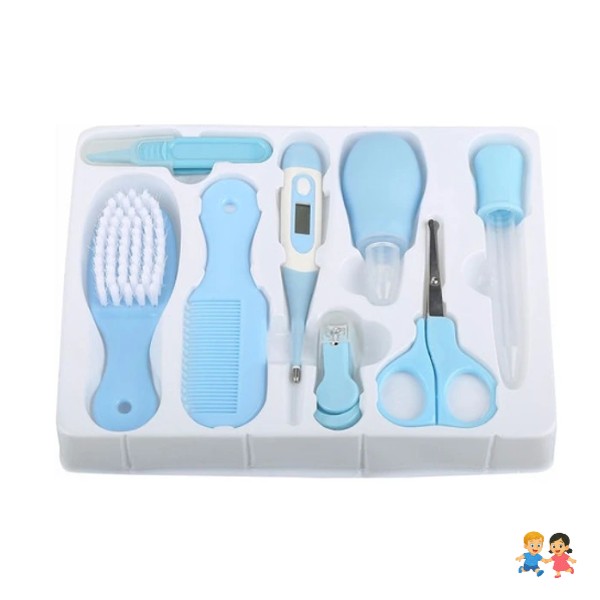 Kit Aseo Para Bebés Cepillo De Pelo Cortaúñas Nariz Limpia.