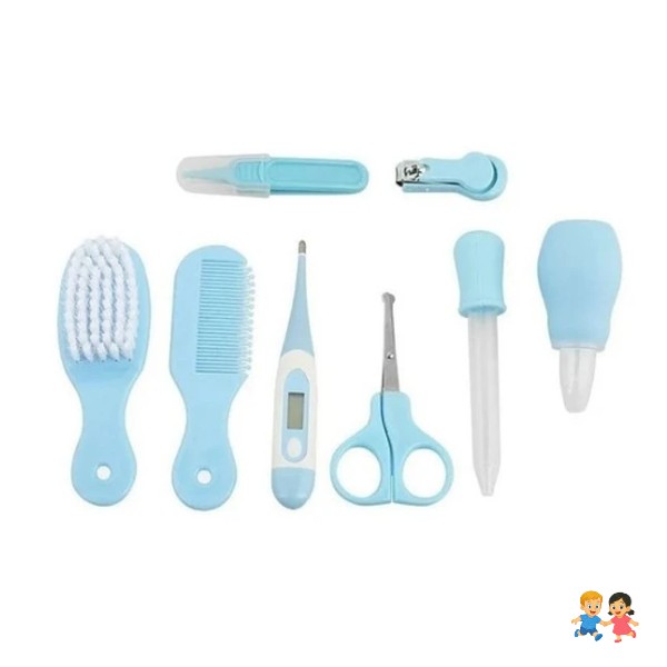 Kit Aseo Para Bebés Cepillo De Pelo Cortaúñas Nariz Limpia.