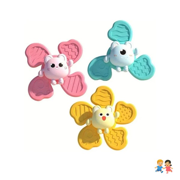 Set De 3 Spinner Sensoriales Para Bebés.