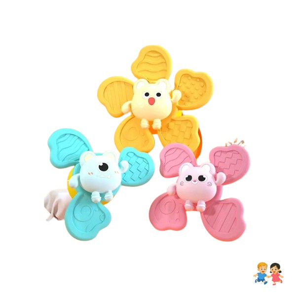 Set De 3 Spinner Sensoriales Para Bebés.