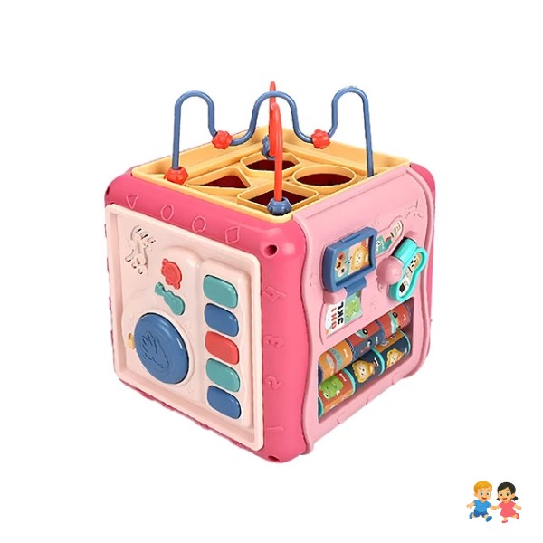 Juguete Interactivo De Habilidad Didáctico Cubo Sensorial.