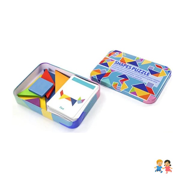 Tangram Rompecabezas Infantil Para Niños Juego Montessori.