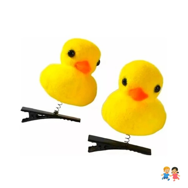 Pack 12 Unidades Pinche De Pollito Pato Kawaii Tendencia.