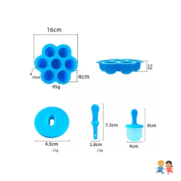 Moldes De Silicona Para Helados Niños Bebé.