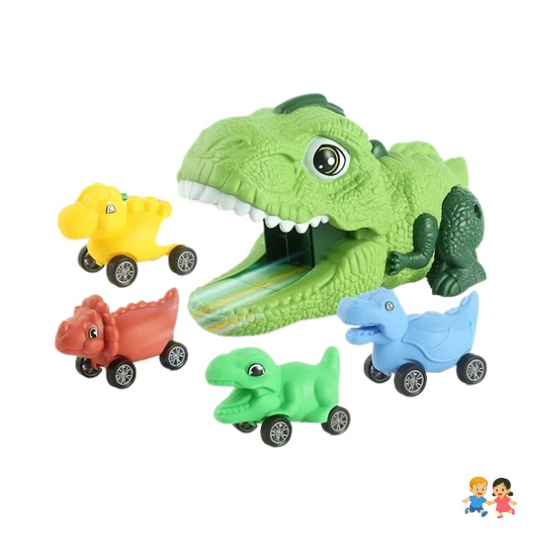 Juguete Camión Tiranosaurio Rex Transporte De Dinosaurio.