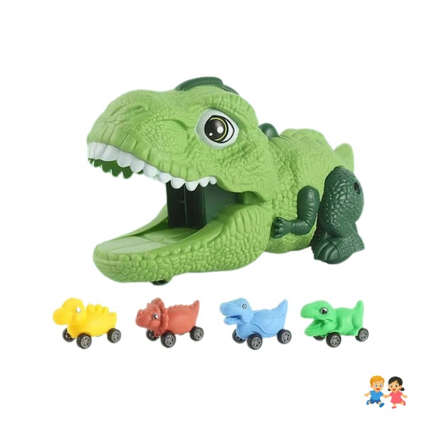 Juguete Camión Tiranosaurio Rex Transporte De Dinosaurio.