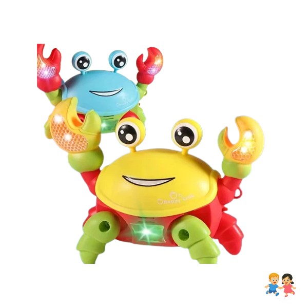 Juguete De Cangrejo Gateando Inducción Música Luz Para Niño.
