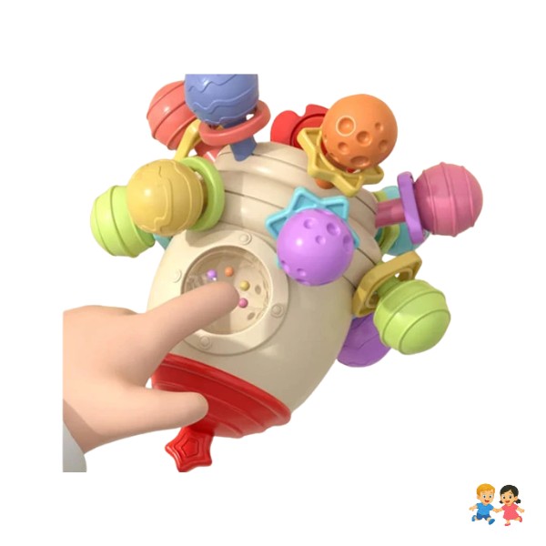 Juguete Mordedor Estimulación Sensorial Para Bebé 6en 1.