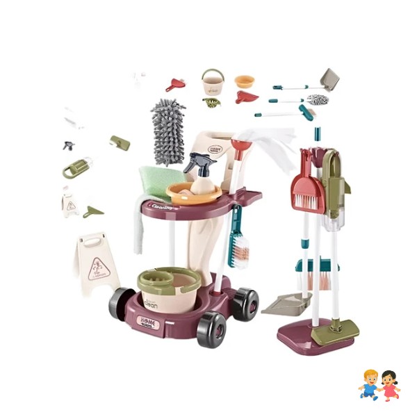 Juguete De Limpieza Para Niños Set De Aseo Didáctico 26 Pcs.