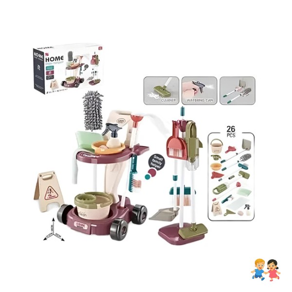 Juguete De Limpieza Para Niños Set De Aseo Didáctico 26 Pcs.