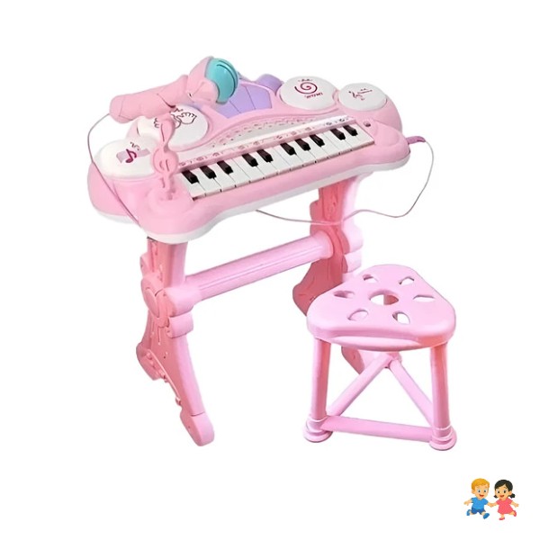 Teclado Electrónico Piano Para Niños Musical Con Micrófono.