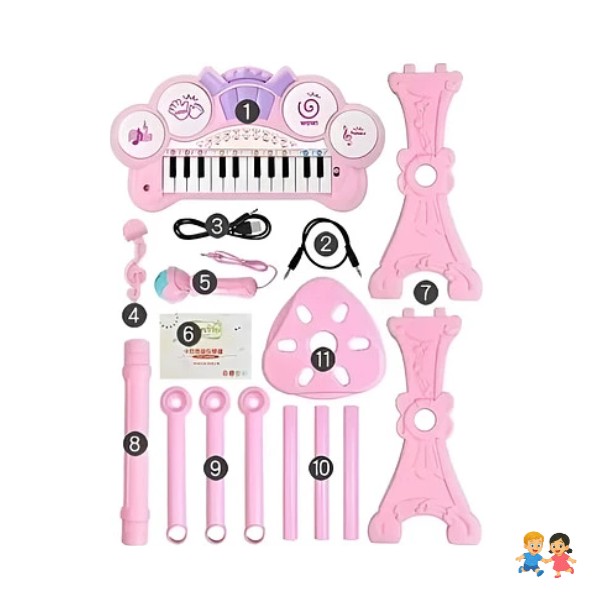 Teclado Electrónico Piano Para Niños Musical Con Micrófono.