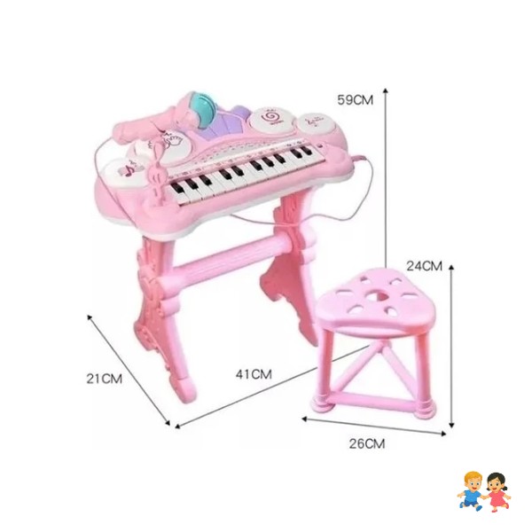 Teclado Electrónico Piano Para Niños Musical Con Micrófono.