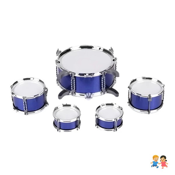 Batería Musical Juguete Jazz Drum Niño 5 Tambores + Piso