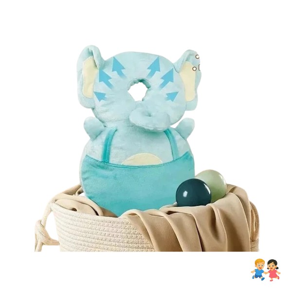 Almohada Protectora Para Bebé Mochila Anticaída Antigolpes