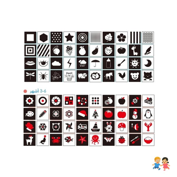 Set Tarjetas De Estimulación Visual Para Bebés 0-36 Meses.