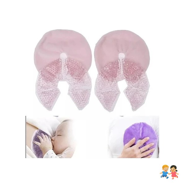 Almohadillas En Gel Para Lactancia Materna, 2 Unid + 2 Funda.
