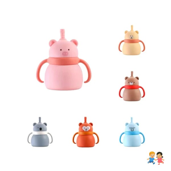 Vaso Silicona Animales Para Bebe Niños Entrenamiento 180ml.