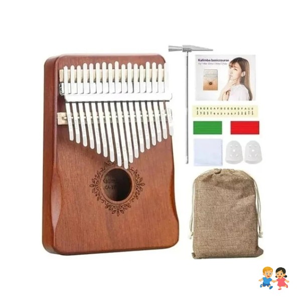 Kalimba Instrumento Musical 17 Tonos De Madera.